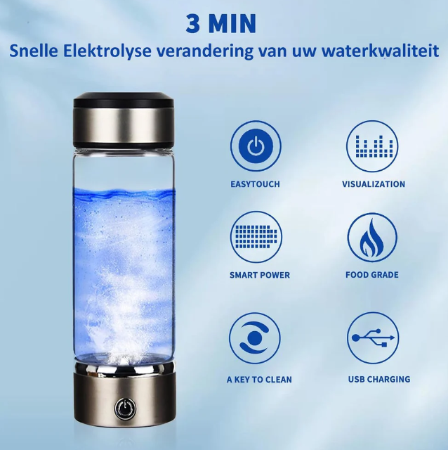 Gezonde Hydrogen Water Bottle voor meer energie
